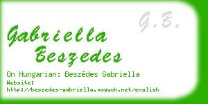 gabriella beszedes business card