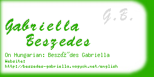 gabriella beszedes business card